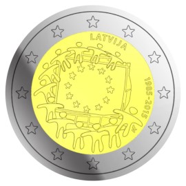 Lettonie 2 euros « European Flag » 2015