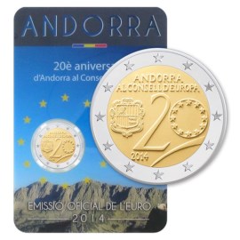 Andorre 2 euros « Conseil de l'Europe » 2014