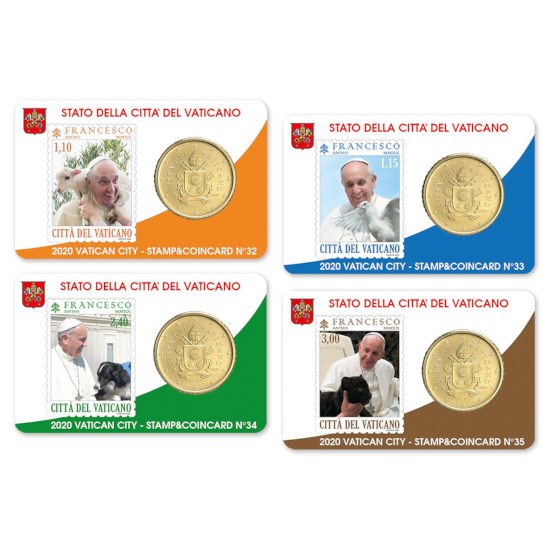 Vatican Coincard + Timbre Set 2020