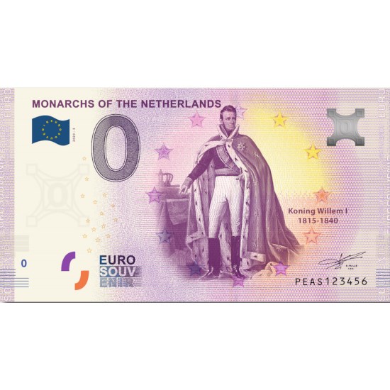 0 Euro Biljet "Koning Willem I"