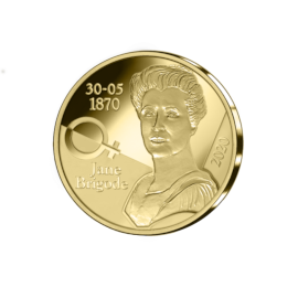 Pièce de 12,5 euros Belgique 2020 « 150e anniversaire de naissance de la Jane Brigode » Belle-épreuve en or dans un coffret