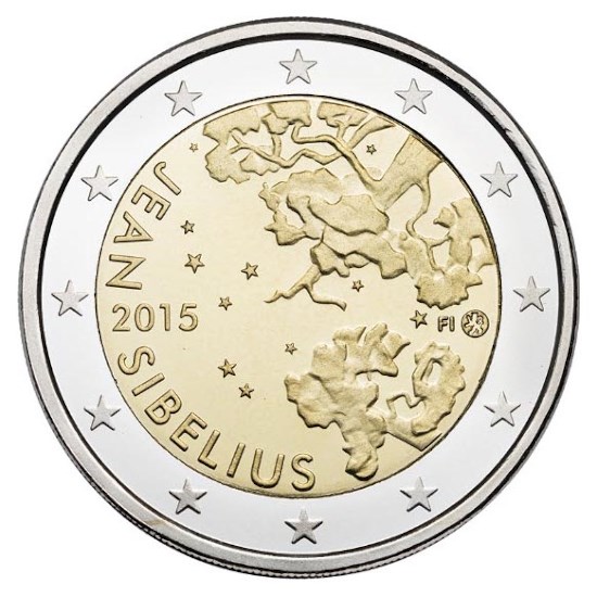 Finland 2 Euro "Sibelius" 2015 UNC