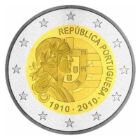 Portugal 2 Euro "Republic" 2010