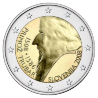 Slovénie 2 euros « Trubar » 2008 UNC
