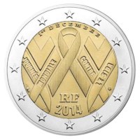 Frankrijk 2 Euro "AIDS" 2014 UNC