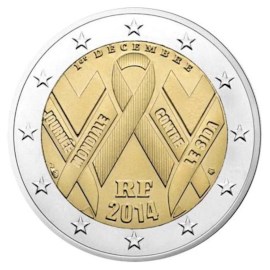 France 2 euros « AIDS » 2014 UNC