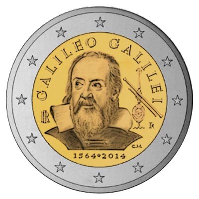 Italië 2 Euro "Galilei" 2014