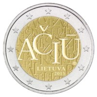Litouwen 2 Euro "Taal" 2015