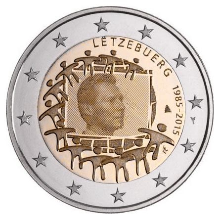 Luxembourg 2 Euro "European flag" 2015