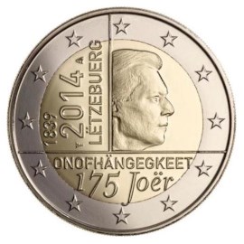 Luxembourg 2 euros « Indépendance » 2014