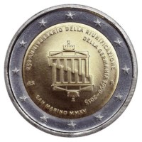 San Marino 2 Euro "Duitse Eenheid" 2015