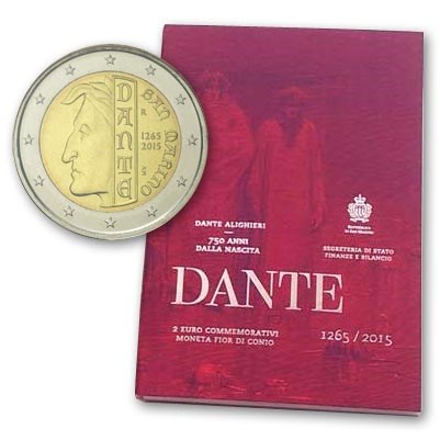 San Marino 2 Euro "Dante" 2015