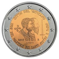 Vaticaan 2 Euro "Petrus en Paulus" 2017