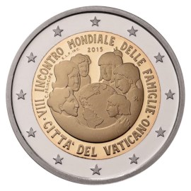 Vatican 2 euros « Journées Mondiales de la Famille » 2015