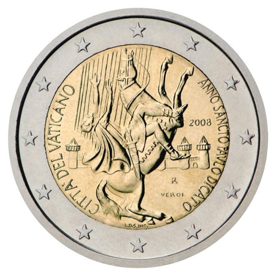 Vaticaan 2 Euro "Paulusjaar" 2008