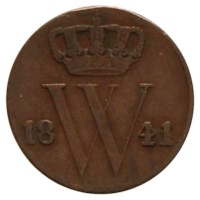 ½ Cent 1841-1843 Willem II ZFr