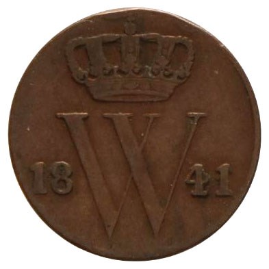 ½ Cent 1841-1843 Willem II ZFr