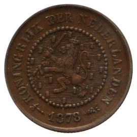 ½ Cent 1878-1886 Willem III (nieuw type) ZFr