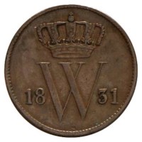 1 Cent 1819-1837 Willem I Fr