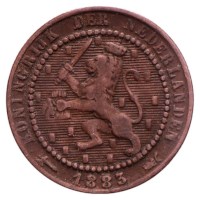 1 Cent 1877-1884 Willem III (nieuw type) ZFr