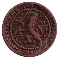 1 Cent 1892-1899 Wilhelmina ZFr