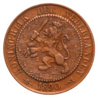 2½ Cent 1890 Willem III ZFr