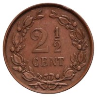 2½ Cent 1894-1898 Wilhelmina (1e type) ZFr