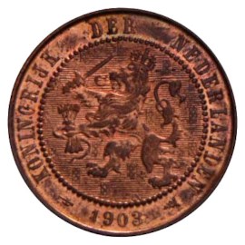 2½ Cent 1903-1906 Wilhelmina (2e type) ZFr