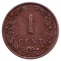 1 Cent 1901-1907 Wilhelmina (beter reliëf) ZFr