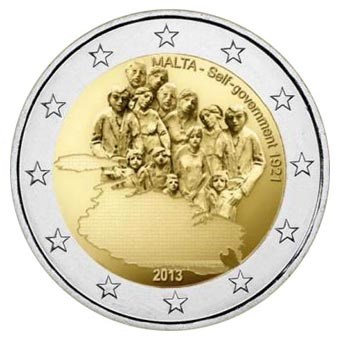 Malta 2 Euro "Zelfbestuur" 2013 UNC