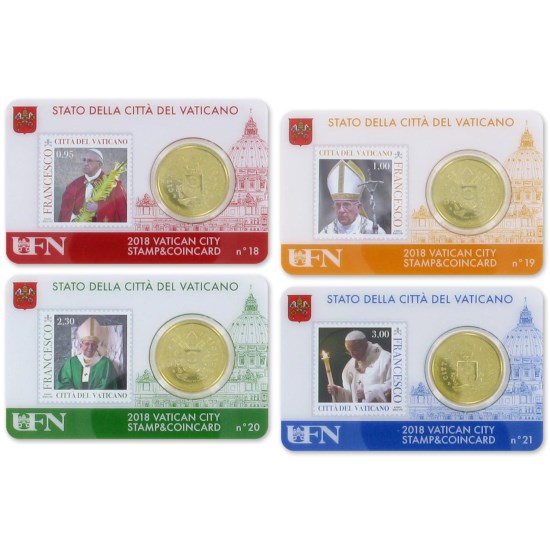 Vatican Coincard + Stamp Set 2018