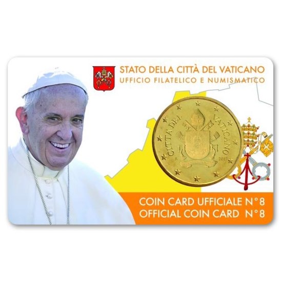 Vaticaan 50 Cent 2017 BU Coincard
