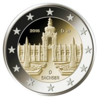 Germany 2 Euro Set "Sachsen" 2016