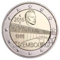 Luxembourg 2 Euro "Charlotte Bridge" 2016.