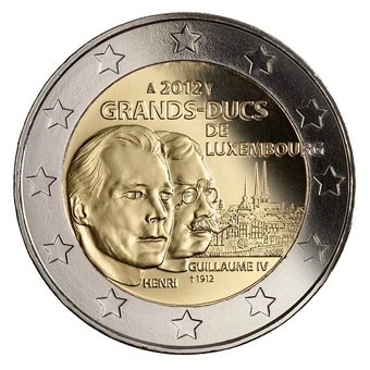 Luxemburg 2 Euro "Guillaume IV" 2012