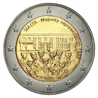Malta 2 Euro "Stemrecht" 2012 UNC