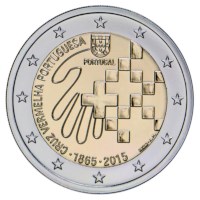 Portugal 2 Euro "Red Cross" 2015 UNC.