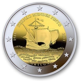 Portugal 2 euros « Mendes Pinto » 2011