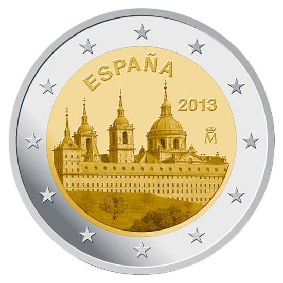 Spanje 2 Euro "Escorial" 2013