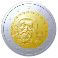 France 2 euros « Abbé Pierre  » 2012