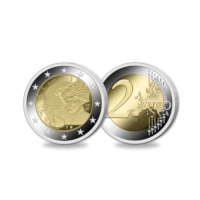 Pièce de 2 euros Belgique 2020 « Année Jan van Eyck » BU dans une coincard FR