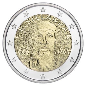 Finland 2 Euro "Sillanpää" 2013