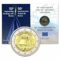 Belgium 2 Euro "Treaty of Rome" 2007 FDC 
