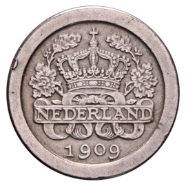 5 Cent 1907-1909 Wilhelmina ZFr
