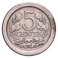5 Cent 1907-1909 Wilhelmina ZFr