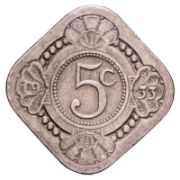 5 Cent 1913-1940 Wilhelmina ZFr