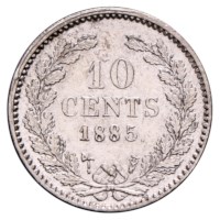 10 Cent 1876-1885 Willem III ZFr