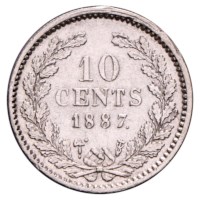 10 Cent 1887 Willem III ZFr