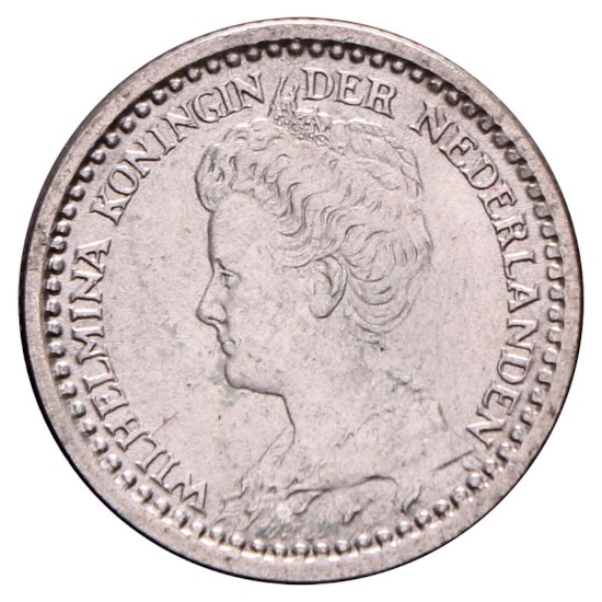 10 Cent 1910-1925 Wilhelmina ZFr+