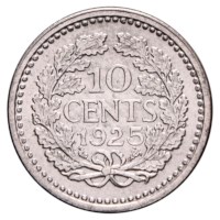 10 Cent 1910-1925 Wilhelmina ZFr+
